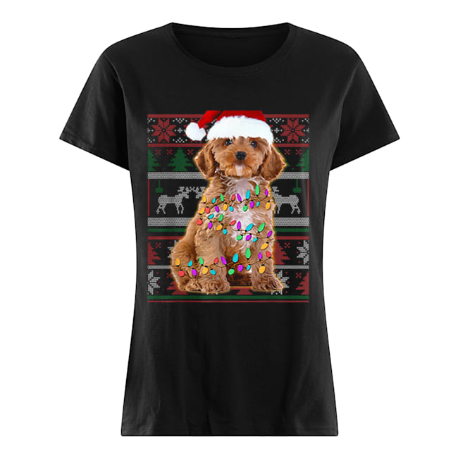 Nice Cockapoo Ugly Sweater Christmas Gift Classic Women's T-shirt