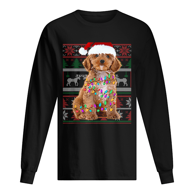 Nice Cockapoo Ugly Sweater Christmas Gift Long Sleeved T-shirt 