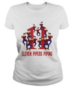 Nice Eleven Pipers Piping Song 12 Days Christmas  Classic Ladies