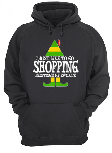 Nice I Just Like To Go Shopping My Favorite Christmas Unisex Hoodie