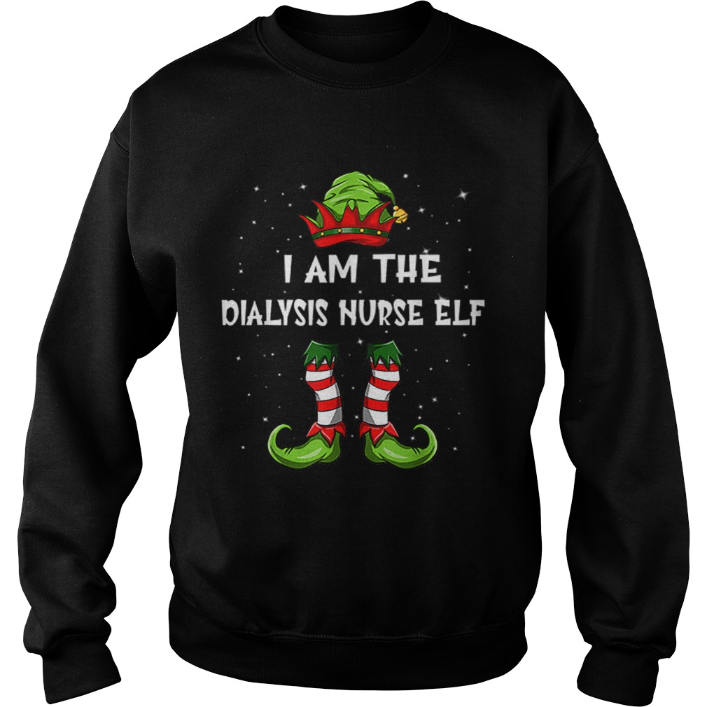 Nice Im The Dialysis Nurse Elf Christmas Family Elf Sweatshirt