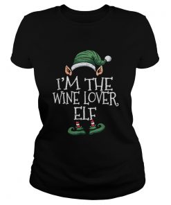 Nice Im The Wine Lover Elf Matching Family Christmas  Classic Ladies