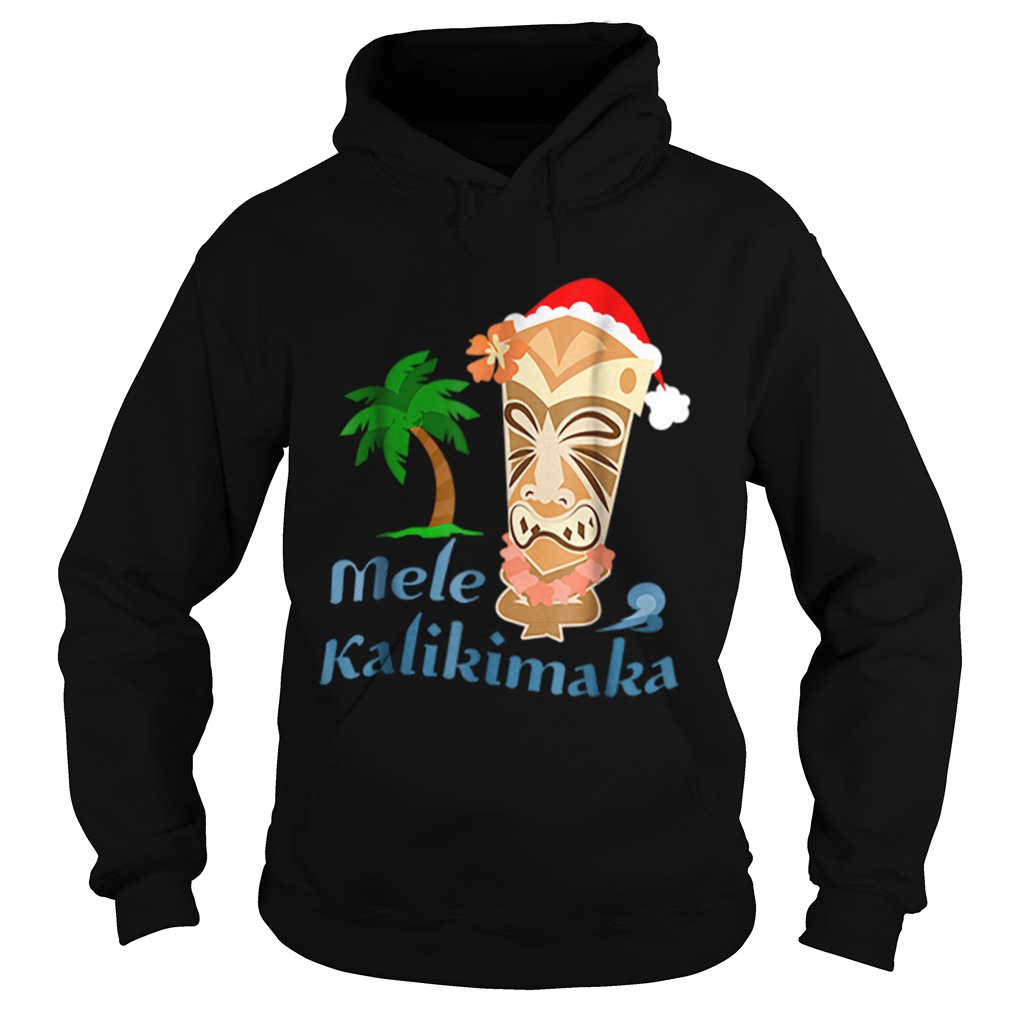 Nice Mele Kalikimaka Merry Christmas Hawaiian Tiki Hoodie