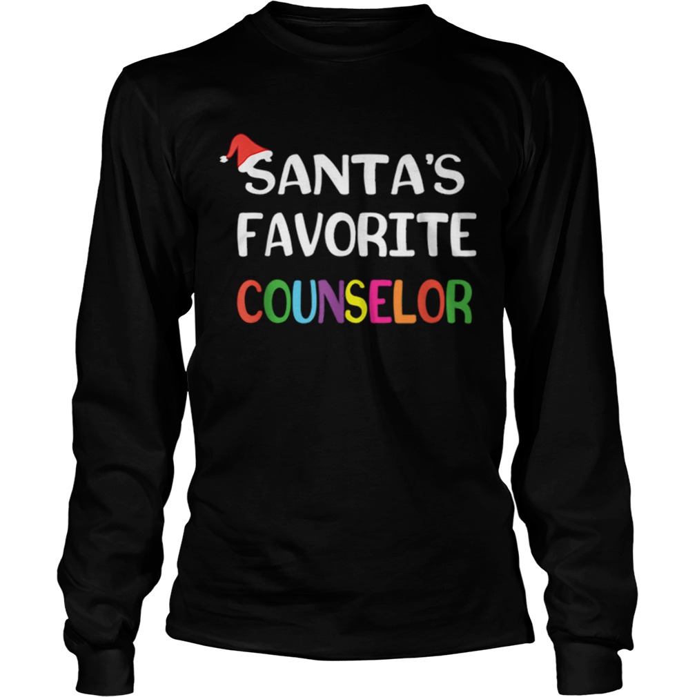 Nice Santas Favorite School Counselor Christmas LongSleeve