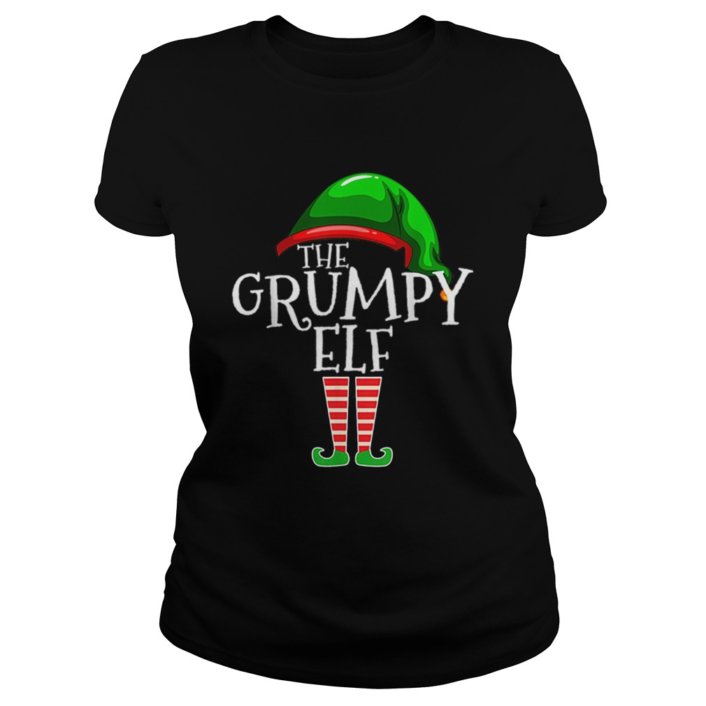 Nice The Grumpy Elf Family Matching Group Christmas Gift Funny Classic Ladies