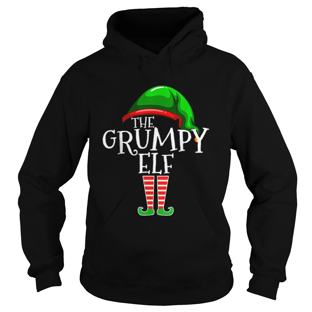 Nice The Grumpy Elf Family Matching Group Christmas Gift Funny Hoodie