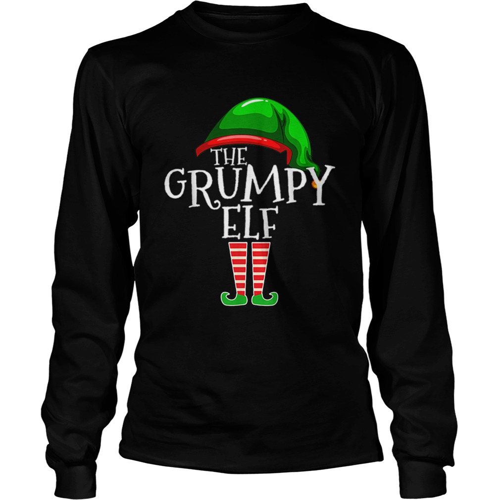 Nice The Grumpy Elf Family Matching Group Christmas Gift Funny LongSleeve