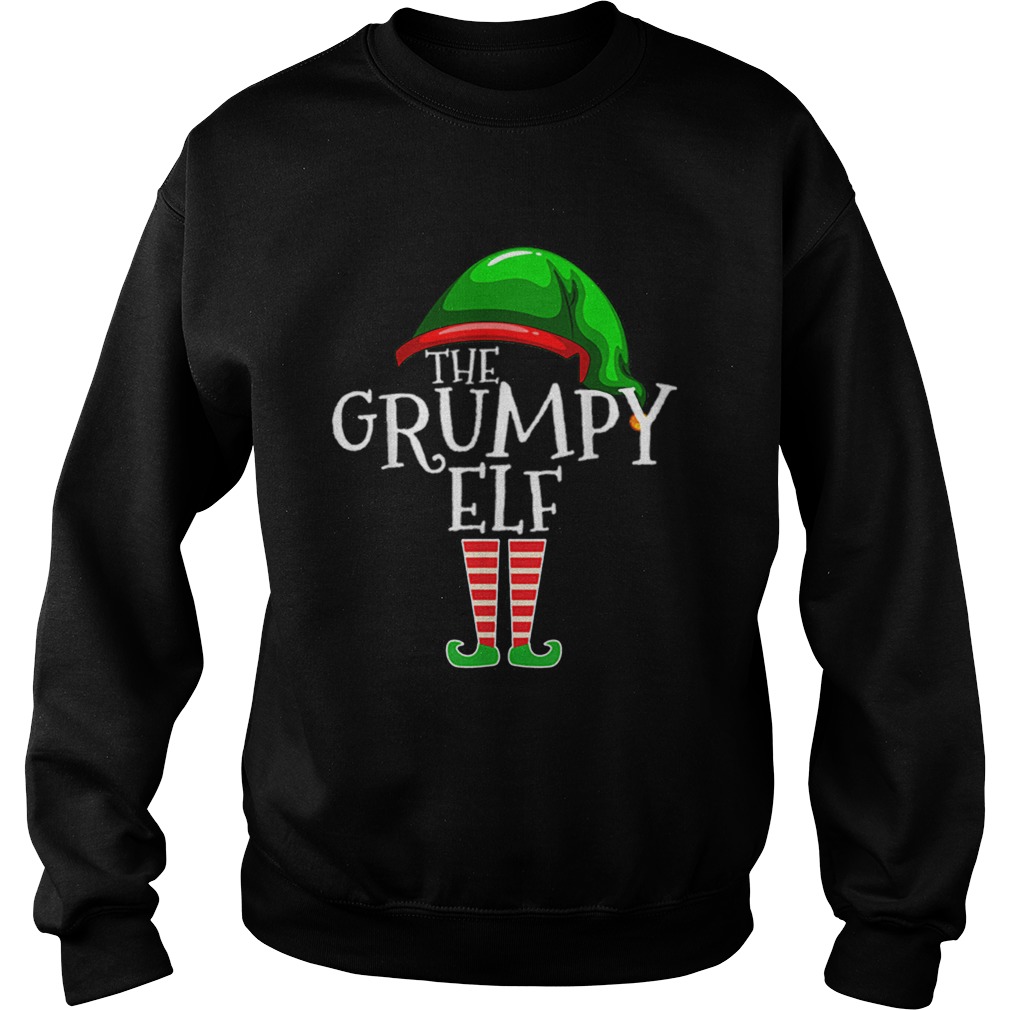 Nice The Grumpy Elf Family Matching Group Christmas Gift Funny Sweatshirt