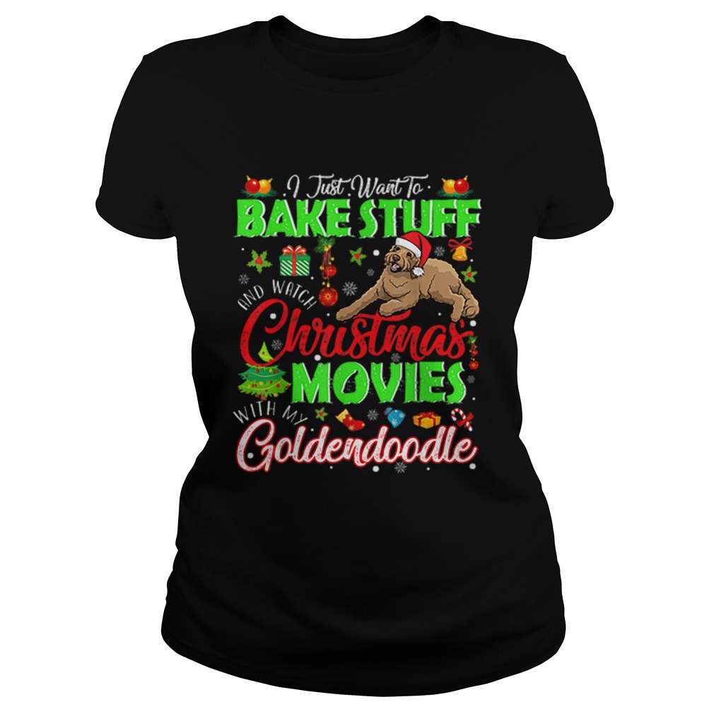 Nice Watch Christmas Movies With My Goldendoodle Christmas Gifts Classic Ladies