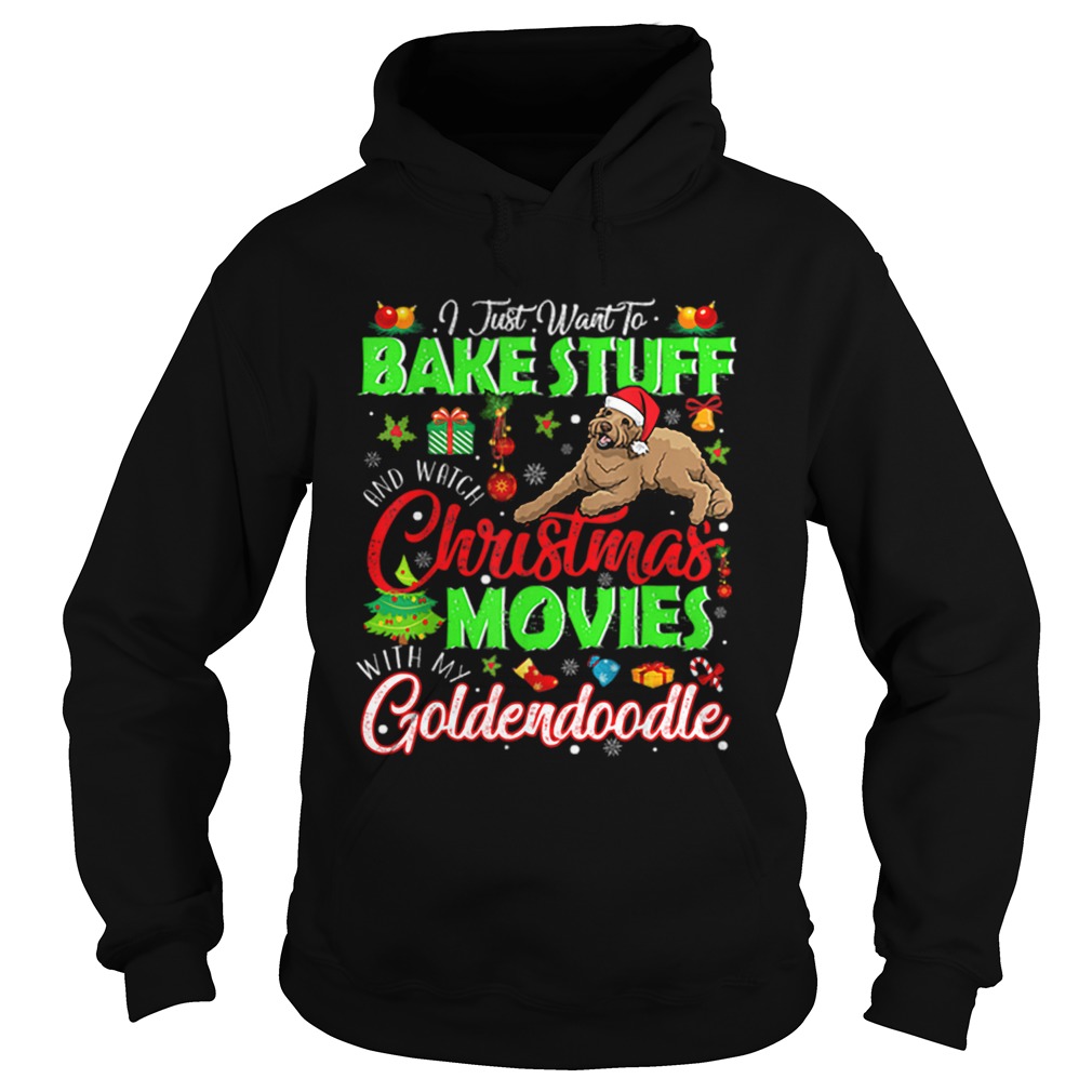 Nice Watch Christmas Movies With My Goldendoodle Christmas Gifts Hoodie