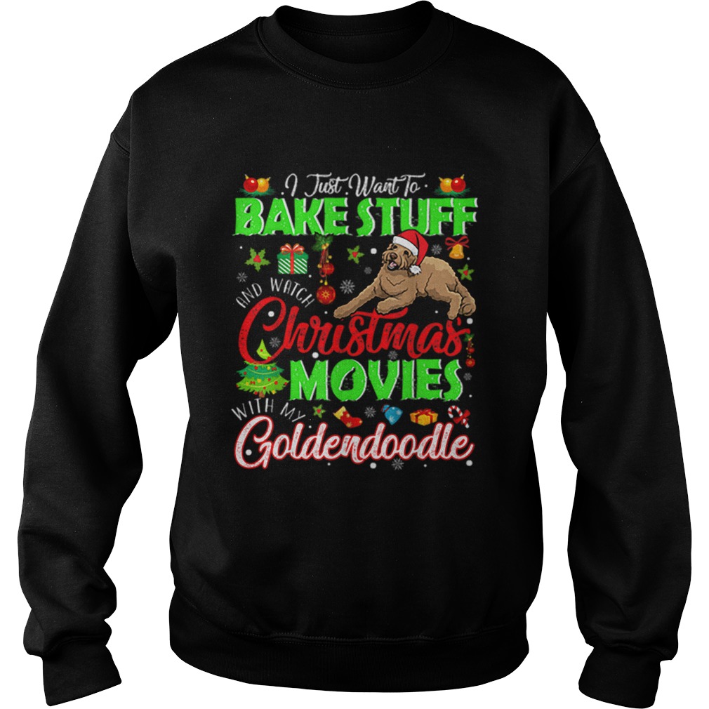 Nice Watch Christmas Movies With My Goldendoodle Christmas Gifts Sweatshirt