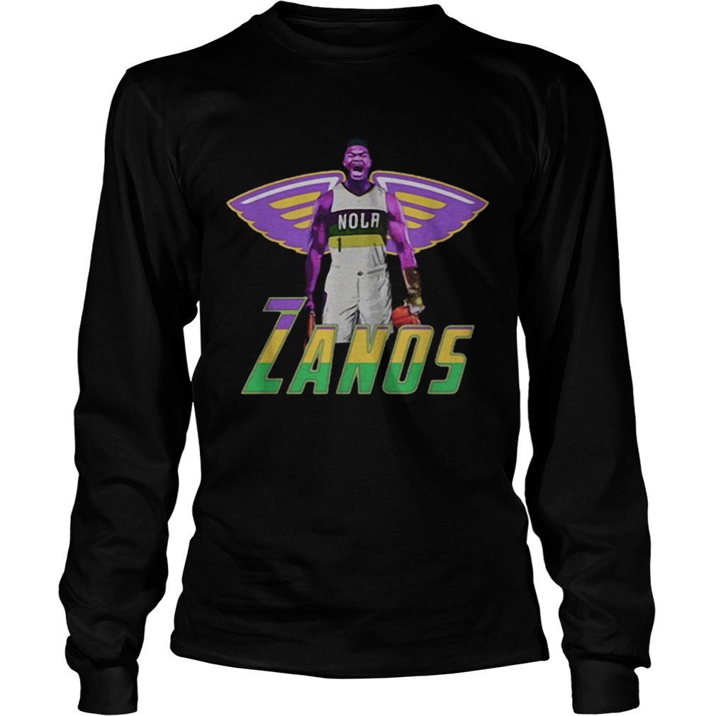 Nice Zanos Nola New Orleans Pelicans LongSleeve