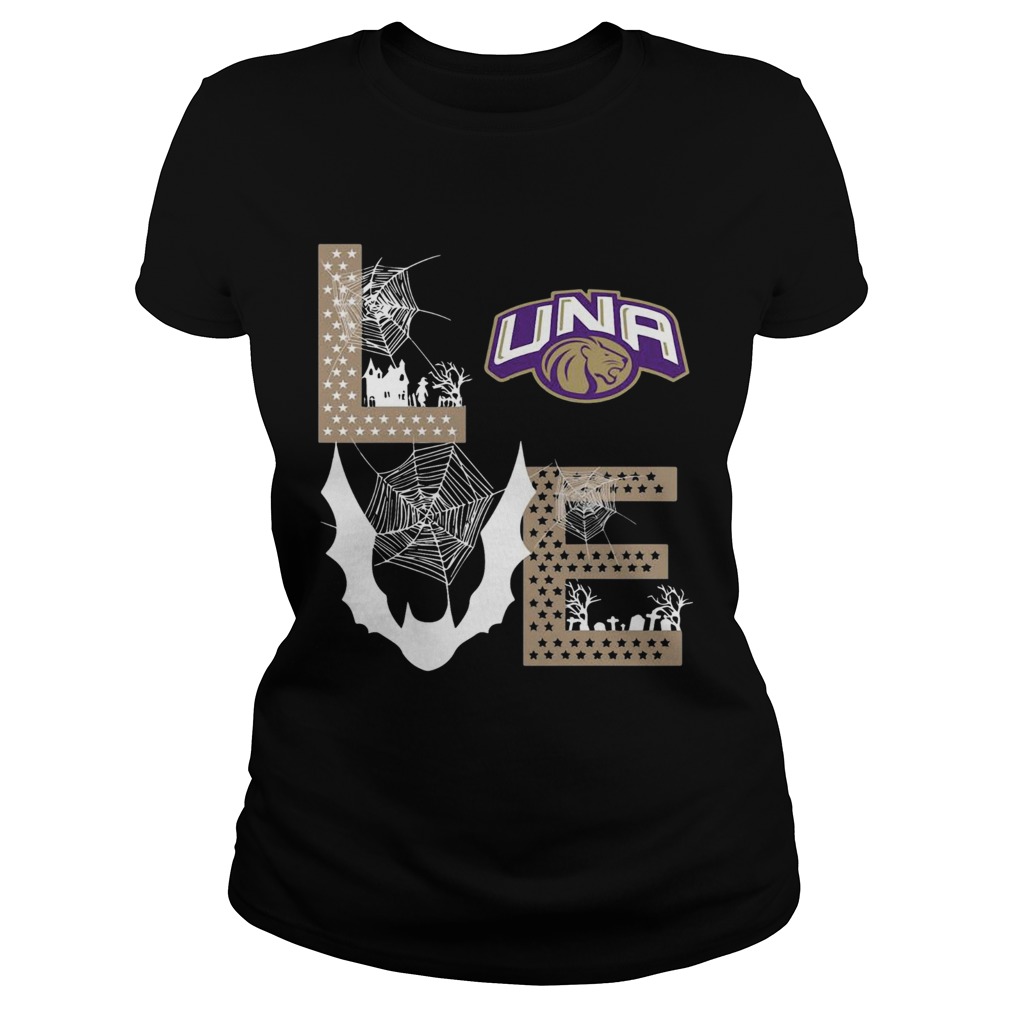 North Alabama Lions Stacked Spiderweb Love Classic Ladies