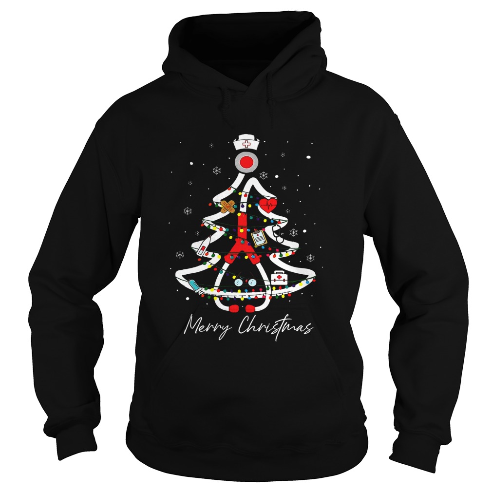 Nurse Tree Christmas Funny Classic Hoodie