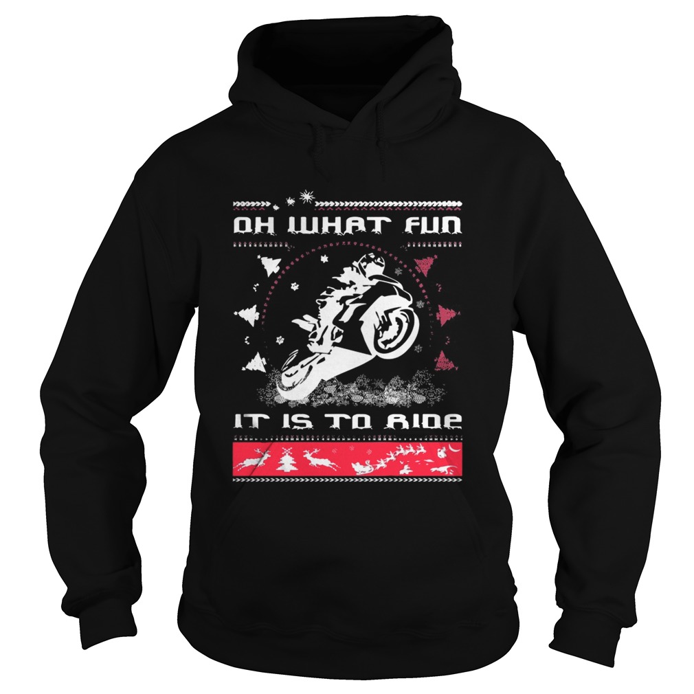 Oh what fun it is to SuperBikers Xmas ride Christmas Hoodie