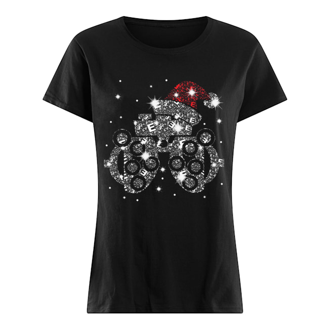 Optometry Bright Santa Diamond Christmas Classic Women's T-shirt