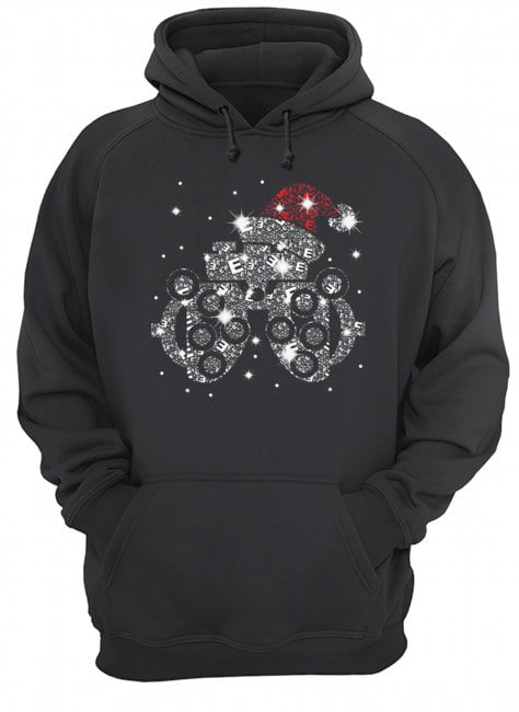 Optometry Bright Santa Diamond Christmas Unisex Hoodie