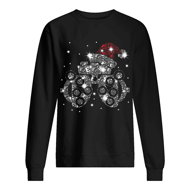 Optometry Bright Santa Diamond Christmas Unisex Sweatshirt