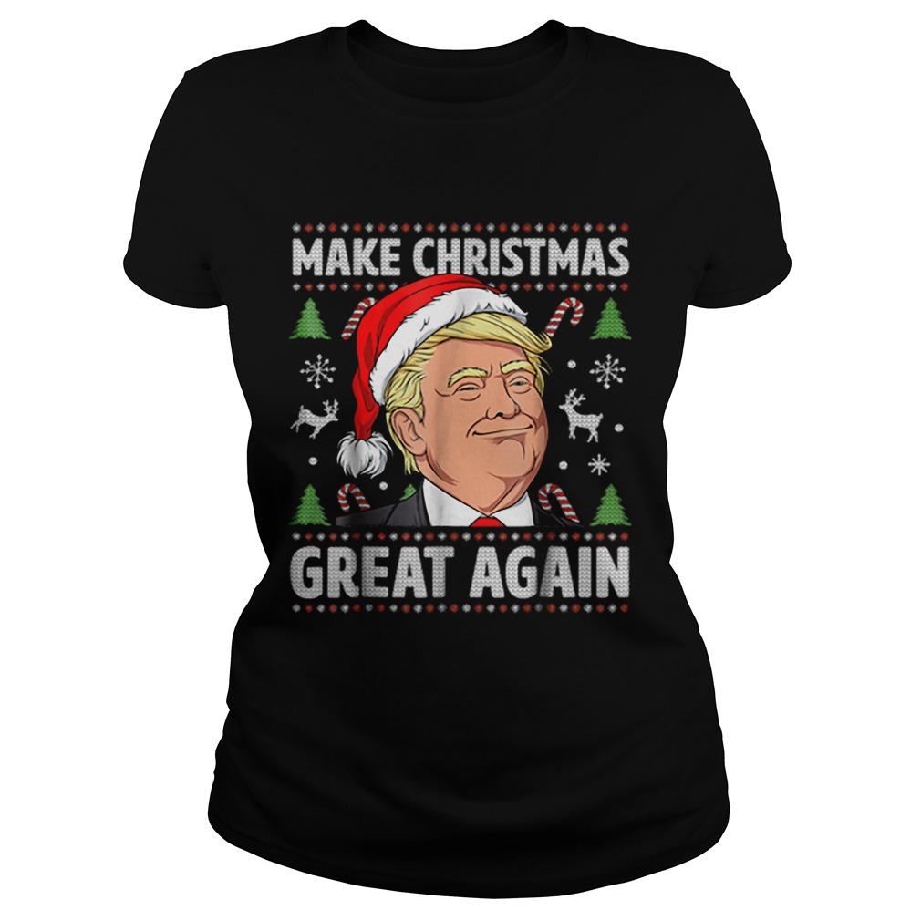 Original Make Christmas Great Again Trump Ugly Christmas Men Classic Ladies