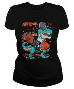 Original Thanksgiving TRex Dinosaur Dabbing Turkey Funny Gift Boy  Classic Ladies