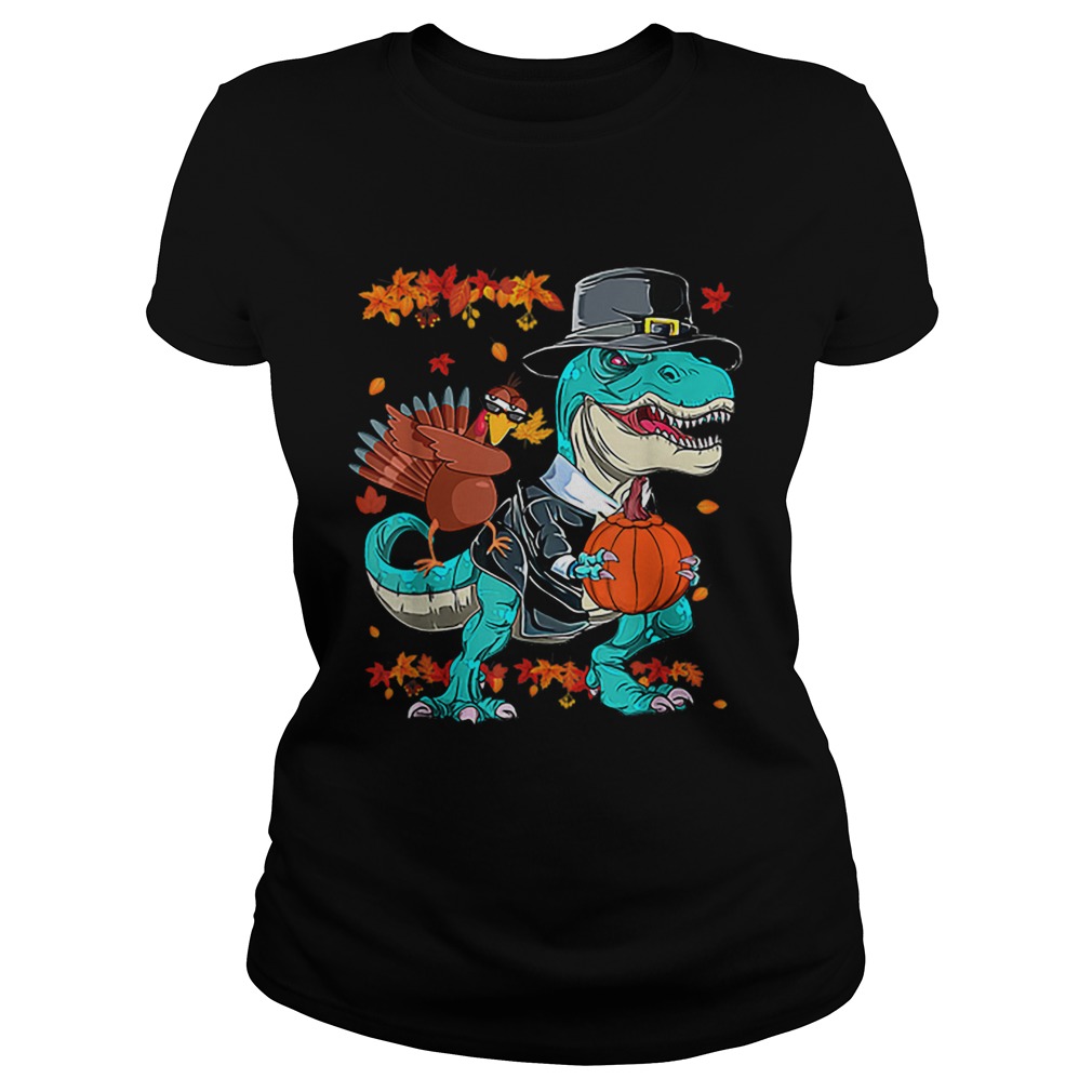 Original Thanksgiving TRex Dinosaur Dabbing Turkey Funny Gift Boy Classic Ladies