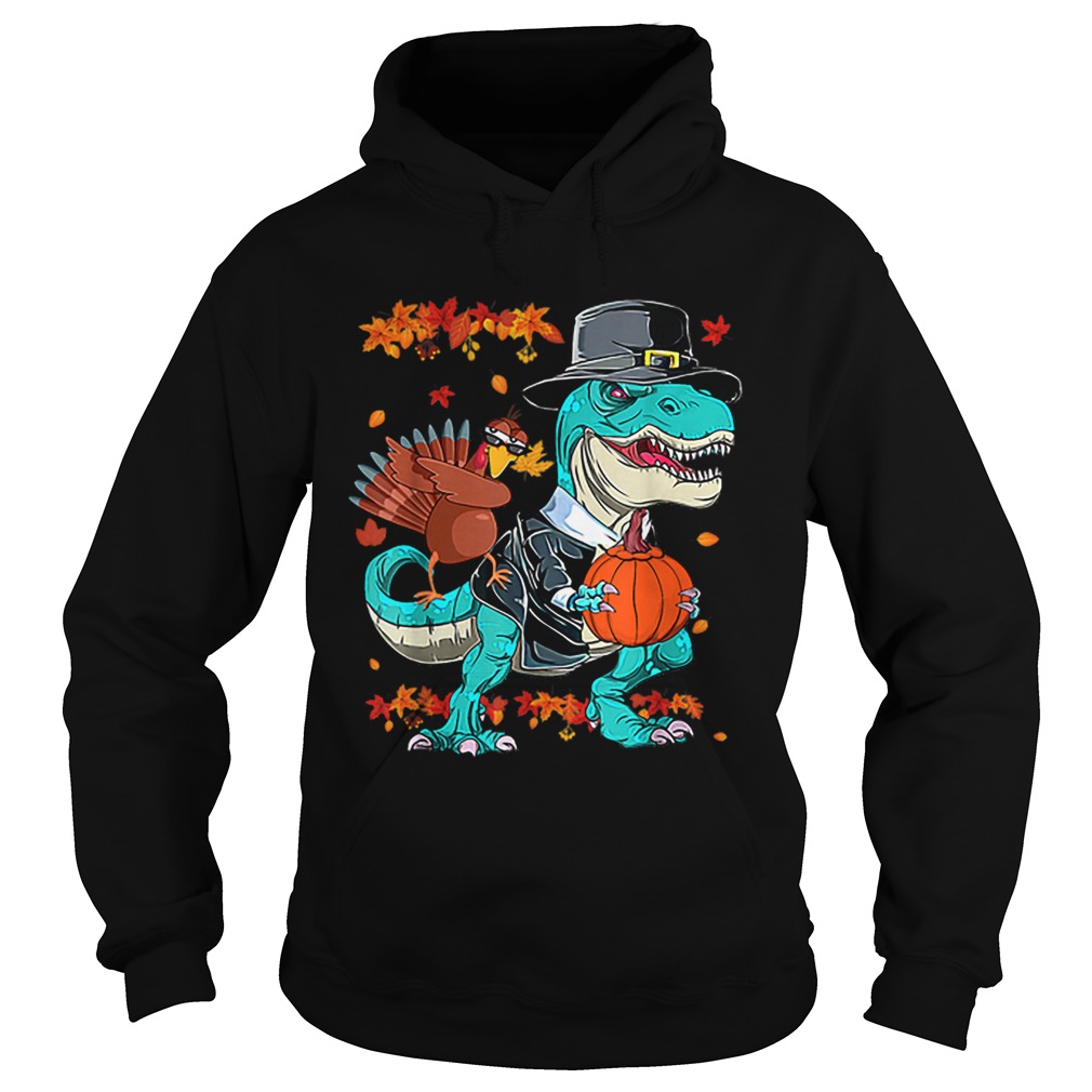 Original Thanksgiving TRex Dinosaur Dabbing Turkey Funny Gift Boy Hoodie