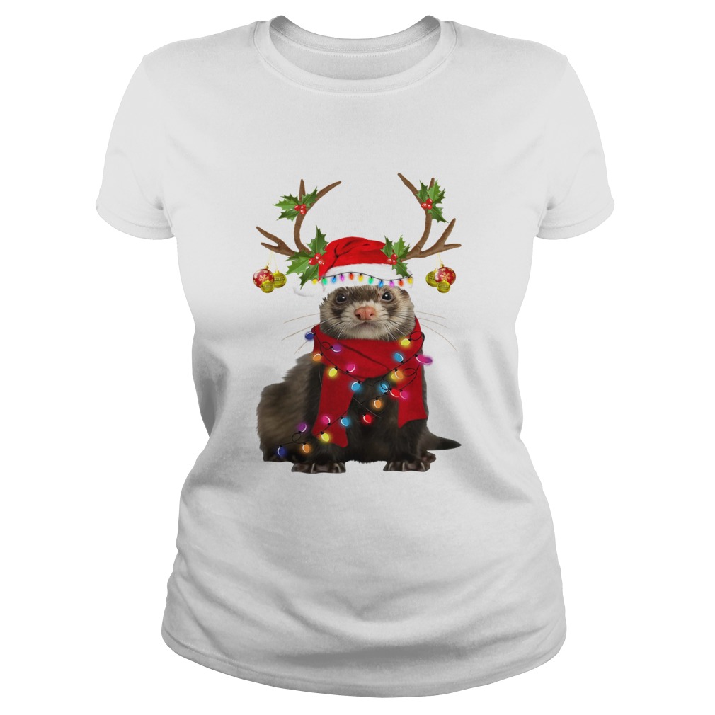 Otter gorgeous reindeer light Christmas Classic Ladies