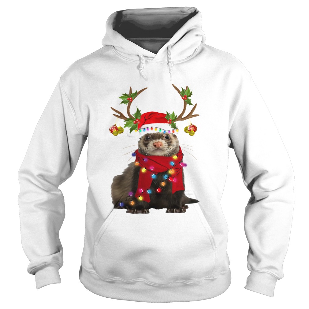 Otter gorgeous reindeer light Christmas Hoodie