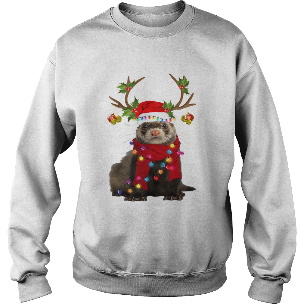 Otter gorgeous reindeer light Christmas Sweatshirt