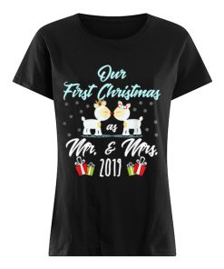 Our First Christmas As Mr & Mrs 2019 Newlyweds Gift  Classic Women's T-shirt