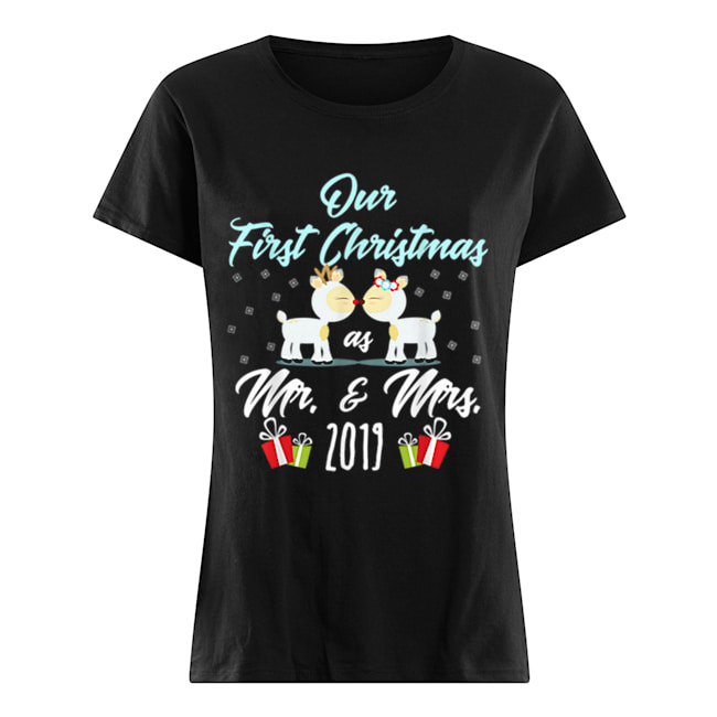 Our First Christmas As Mr & Mrs 2019 Newlyweds Gift Classic Women's T-shirt