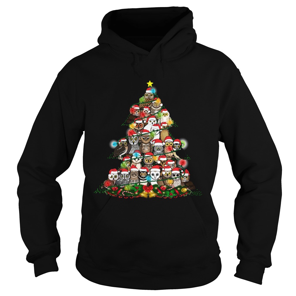 Owls Christmas Tree Hoodie