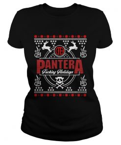 Pantera Fucking Holidays Ugly Christmas  Classic Ladies