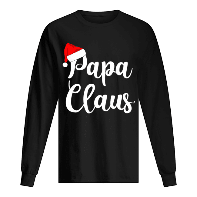 Papa Claus Christmas Family Matching Pajama Long Sleeved T-shirt 