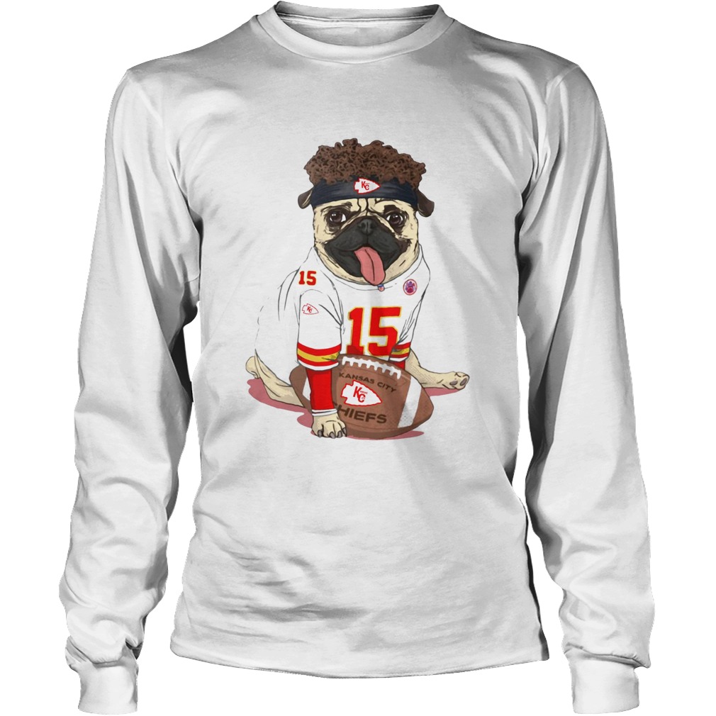 Patrick Mahomes Pug Mahomes Kansas City Chiefs LongSleeve