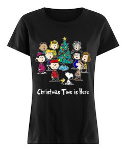 Peanuts Charlie Brown Snoopy Christmas Time is here  Classic Women's T-shirt