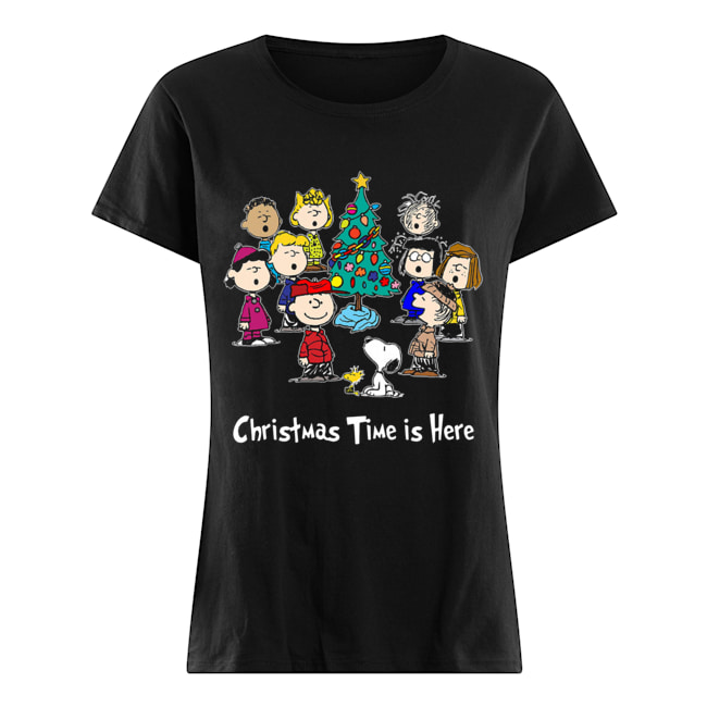 Peanuts Charlie Brown Snoopy Christmas Time is here Classic Women's T-shirt