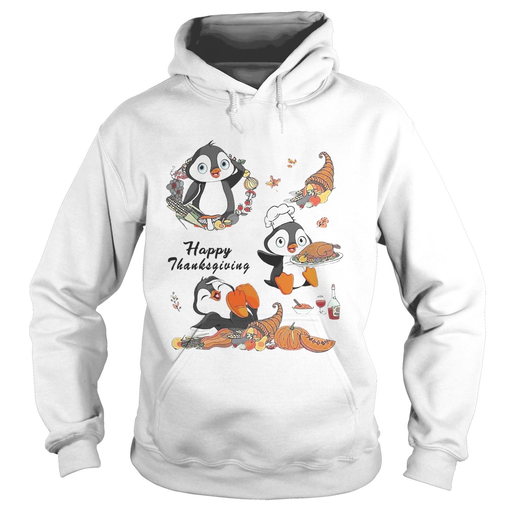 Penguins Happy Thanksgiving Hoodie