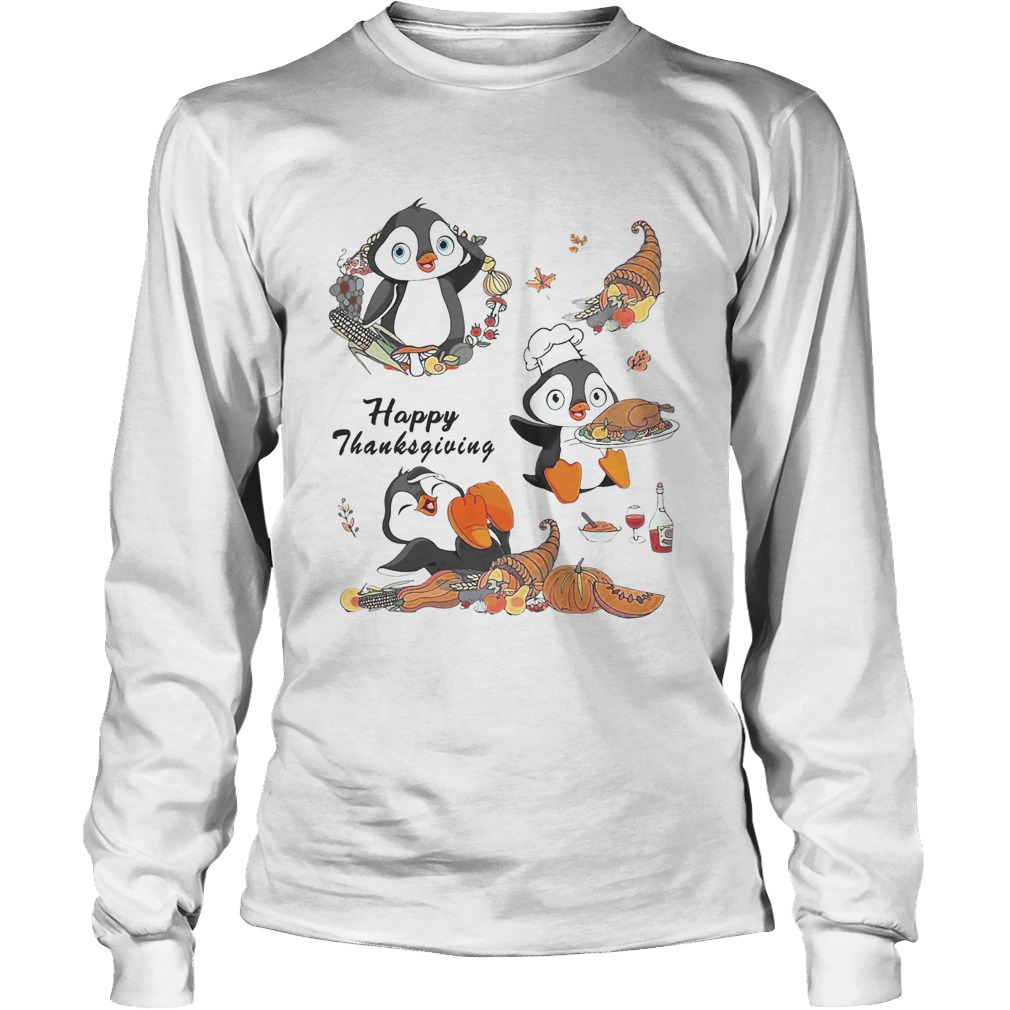 Penguins Happy Thanksgiving LongSleeve