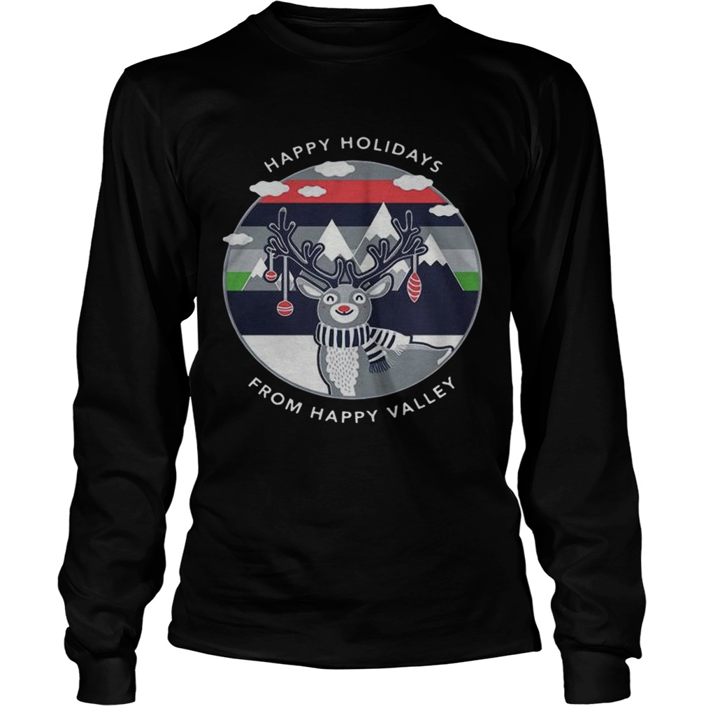 Penn State Happy Holidays From Happy Valley Reindeer Christmas LongSleeve