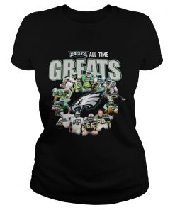 Philadelphia Eagles Players All Time Greats Signatures  Classic Ladies