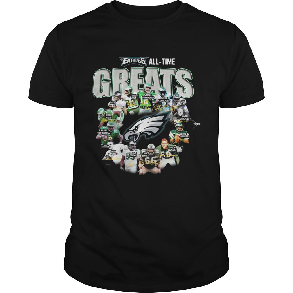 Philadelphia Eagles Players All Time Greats Signatures shirt