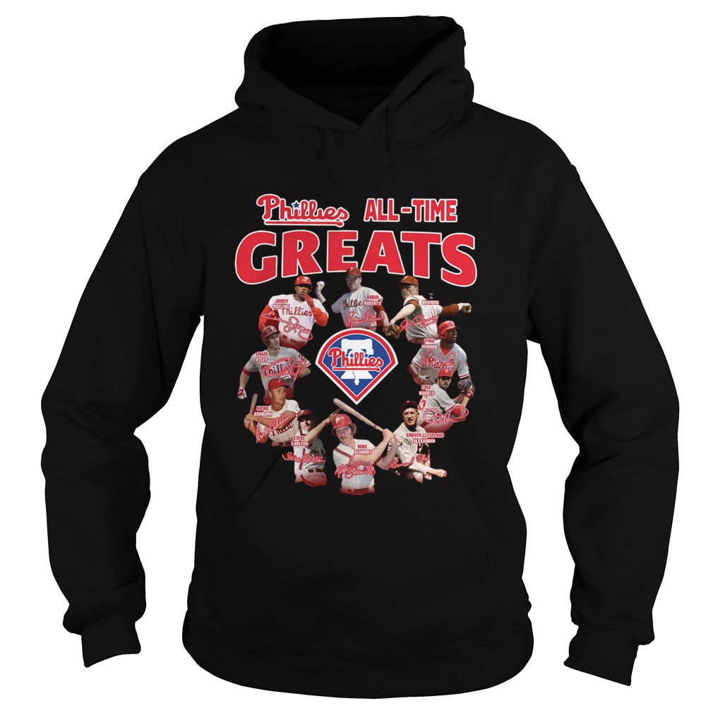 Philadelphia Phillies Alltime Greats team signature Hoodie