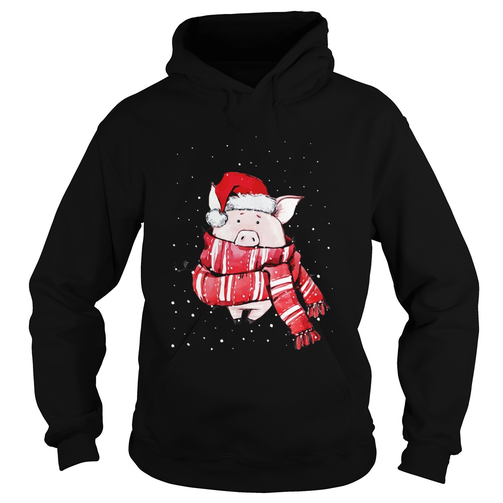 Pig Scarf Christmas Hoodie