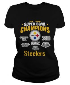 Pittsburgh Steelers NFL Six Time Super Bowl Champions  Classic Ladies