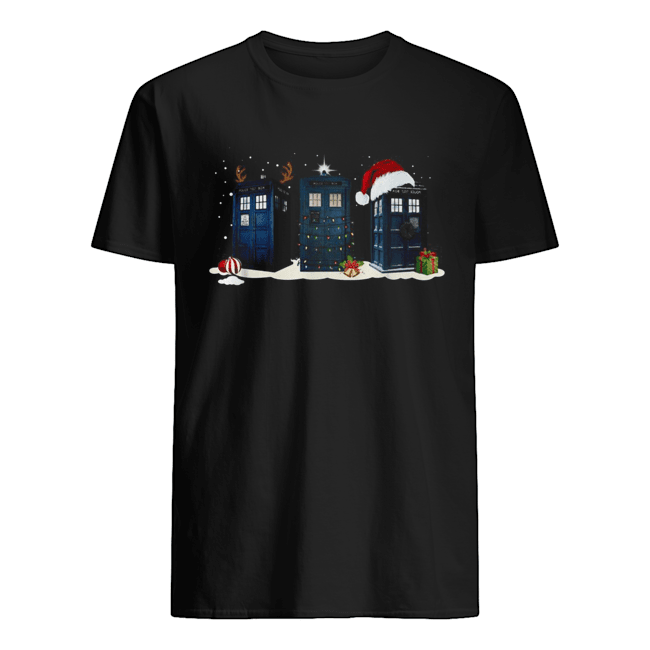 Police Box Reindeer Christmas shirt