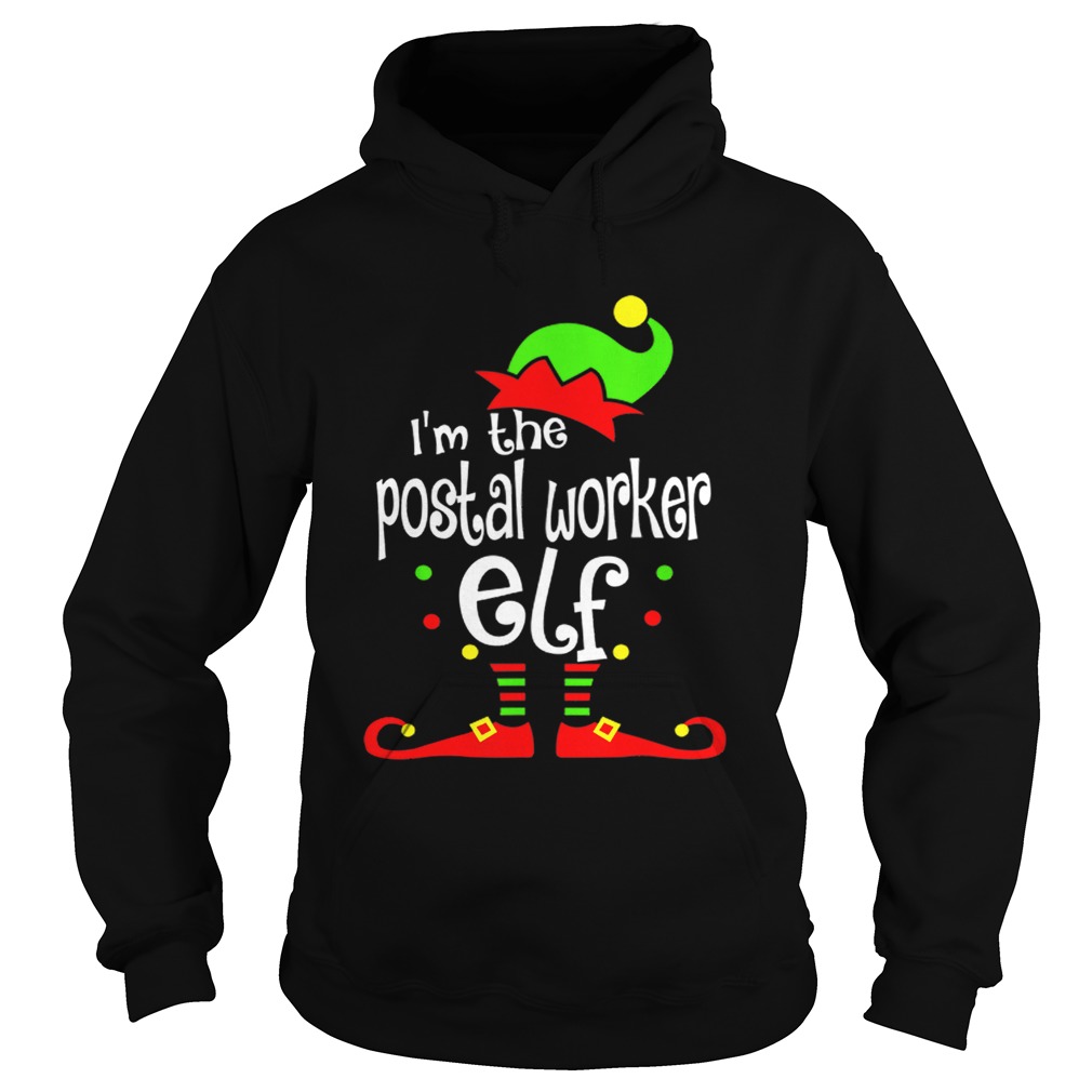 Postal Worker Elf Christmas Costume Mom Dad Xmas Hoodie