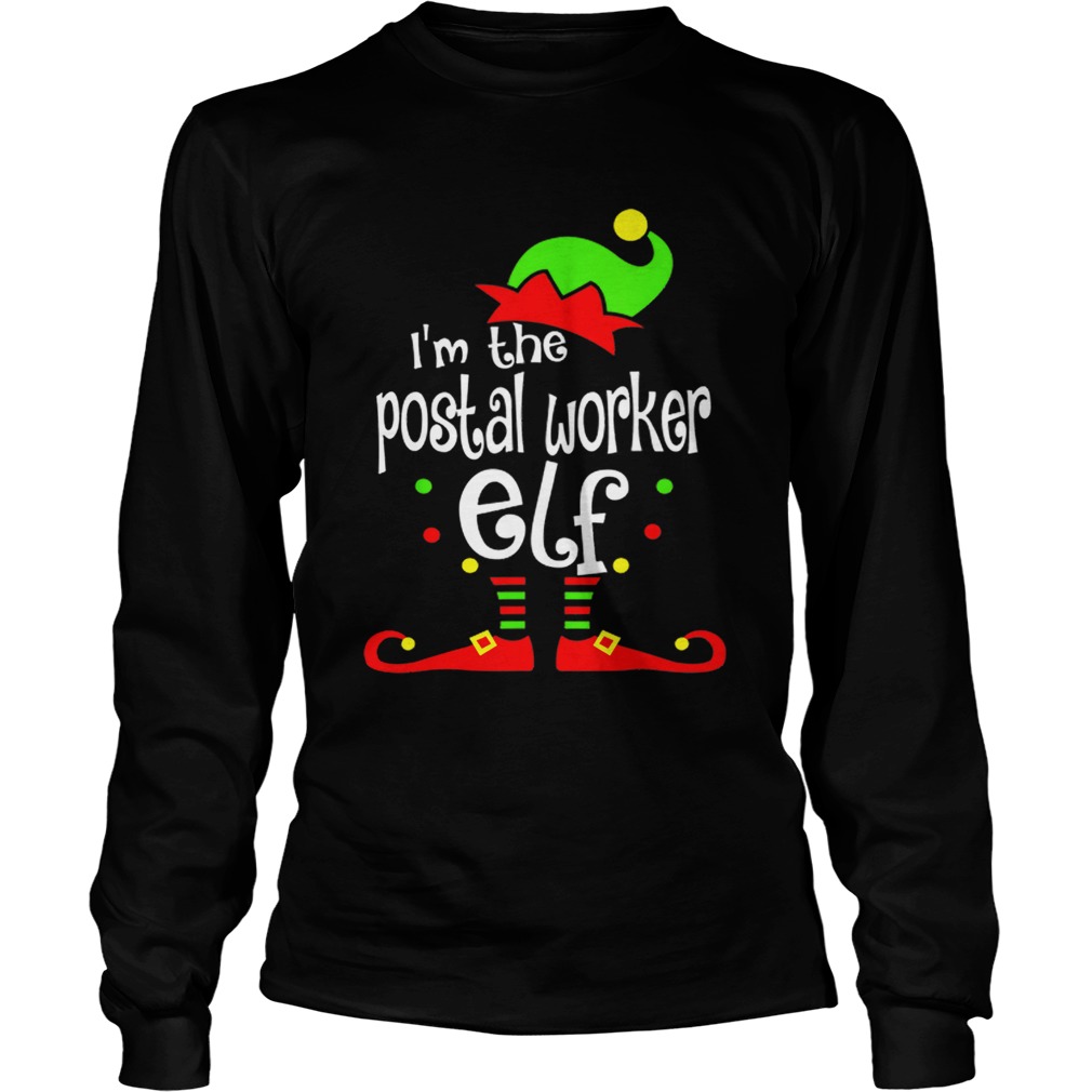 Postal Worker Elf Christmas Costume Mom Dad Xmas LongSleeve