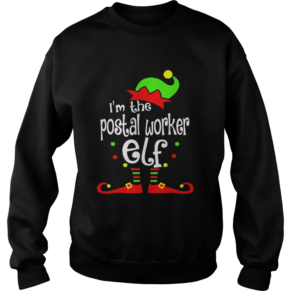 Postal Worker Elf Christmas Costume Mom Dad Xmas Sweatshirt