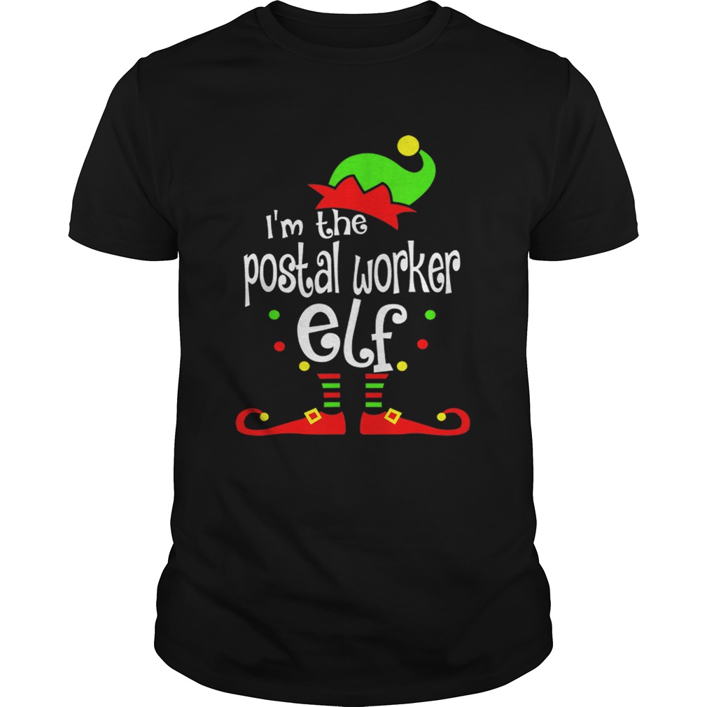 Postal Worker Elf Christmas Costume Mom Dad Xmas shirt